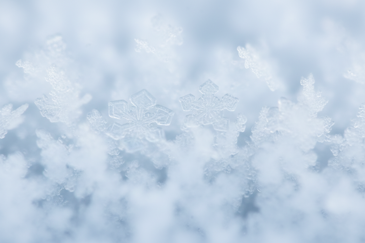 snow closeup